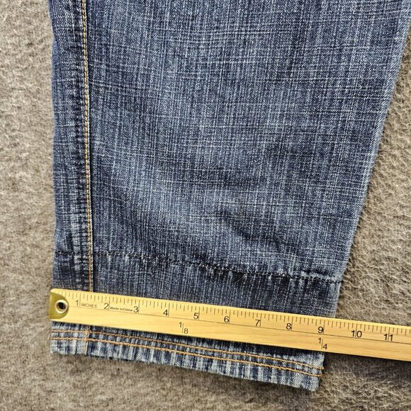 Notorious BIG Jeans Mens 34x33 Blue Embroidered Denim Hip Hop Baggy Skate - Picture 13 of 13